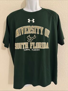 Under Armour Dark Green University of South Florida Graphic Tee